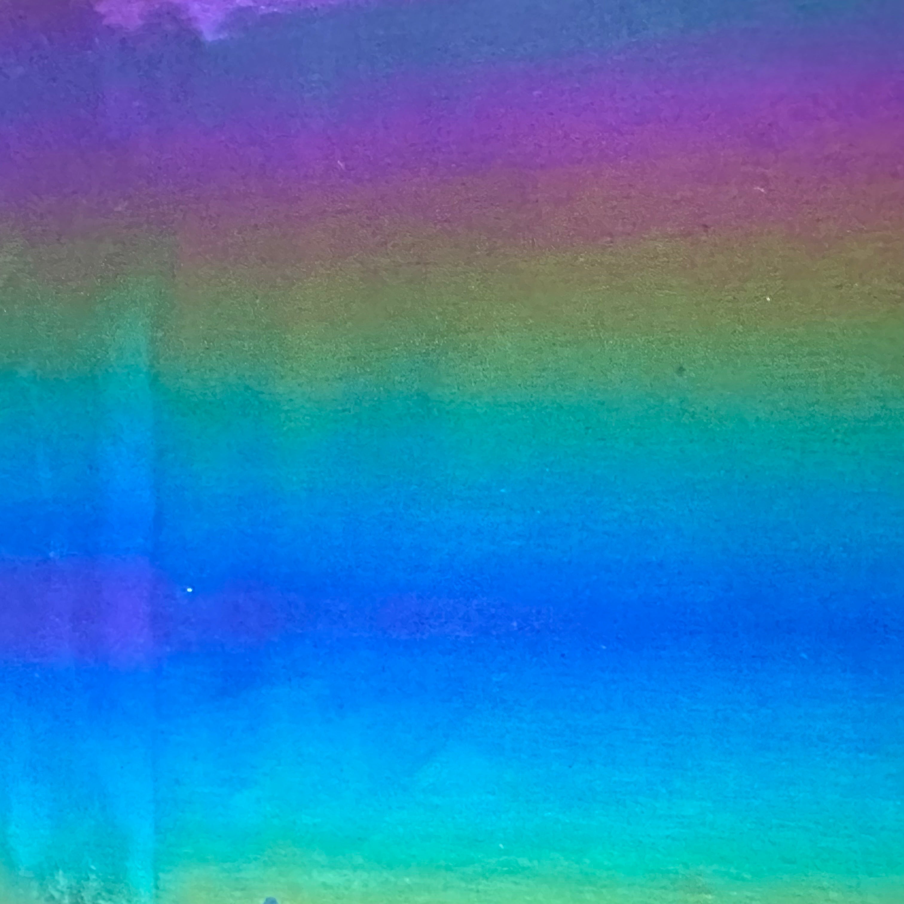 Rainbow Vinyl Polyester Non Stretch Bodre  Fabric | Spandex Palace