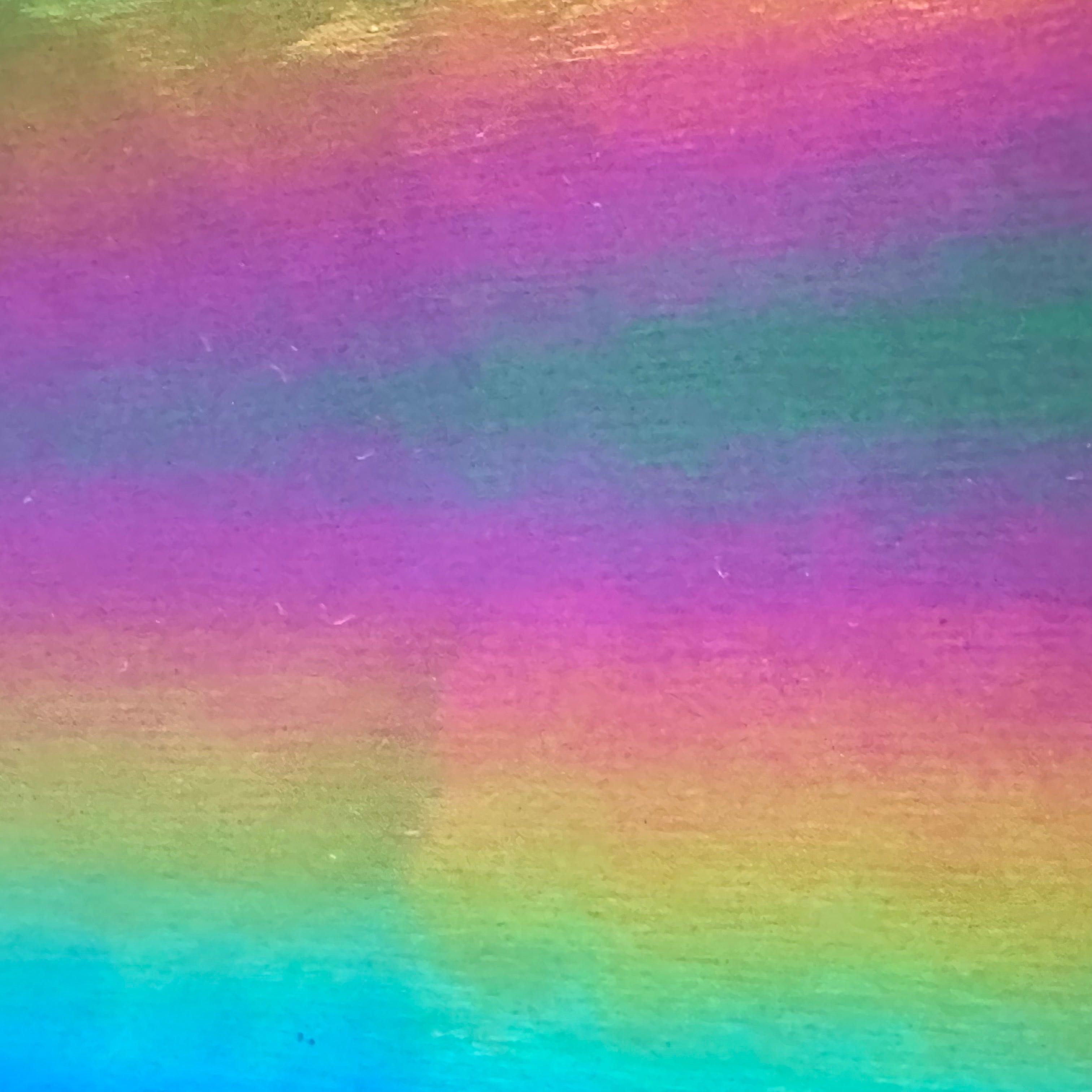 Rainbow Vinyl Polyester Non Stretch Bodre  Fabric | Spandex Palace